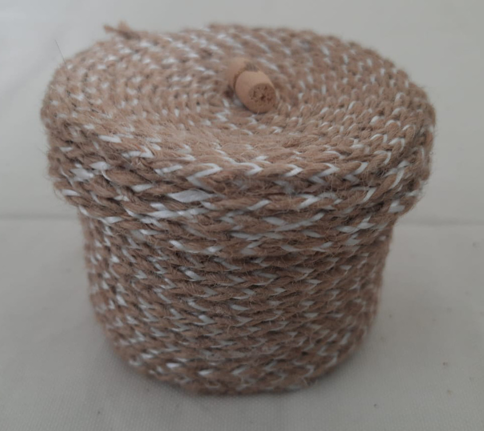 Jute Gift Box (3.5(W) Inch X 2.5(H) Inch) (Gift_Box-06)