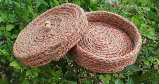 Jute Gift Box (4.5 Inch X 1(H) Inch) (Gift_Box-05)